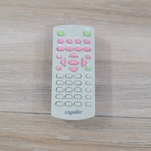 Capello DVD Player Remote Control Gray with Pink and Green Buttons Replacement